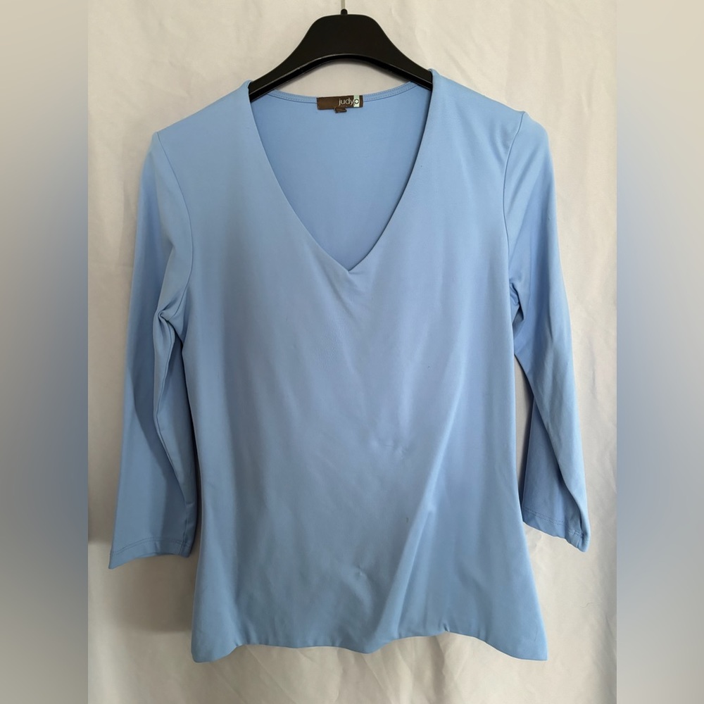 Blue long sleeve blouse